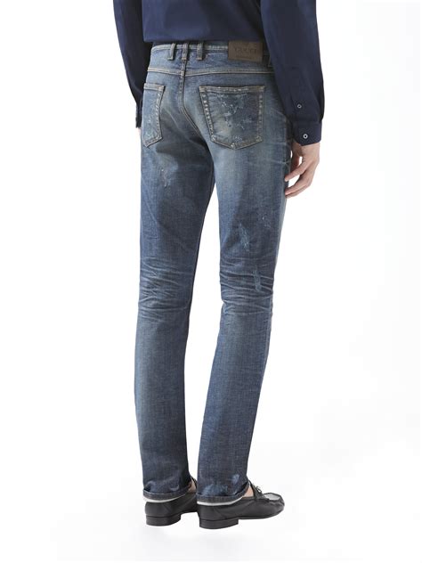 gucci jeans on sale for men|Gucci men's skinny jeans.